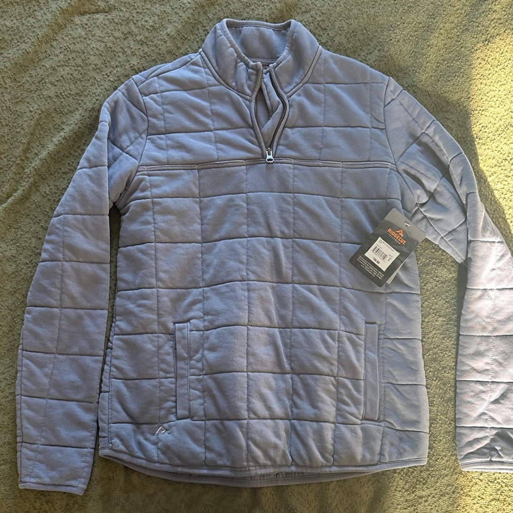 Women’s Blue Quilted quarter zip